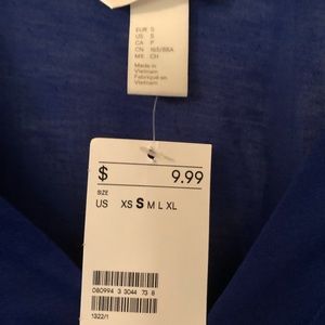 Royal blue shirt H&M